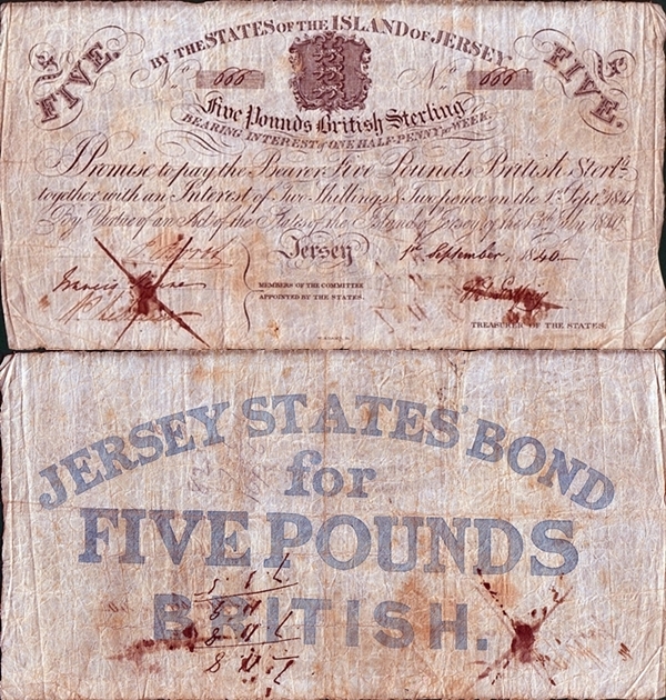 1840 Issue - Interest Bearing Note