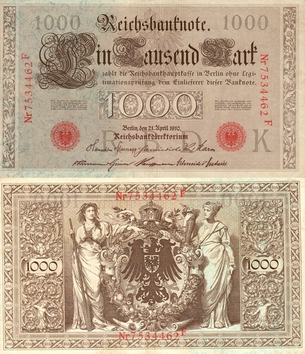 1910 Issue - 1000 Mark