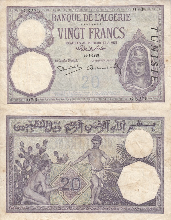 Emisiunea 1914-1941 - 20 Franci