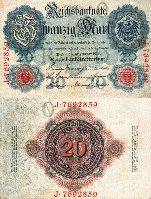 1914 Issue - 20 Mark