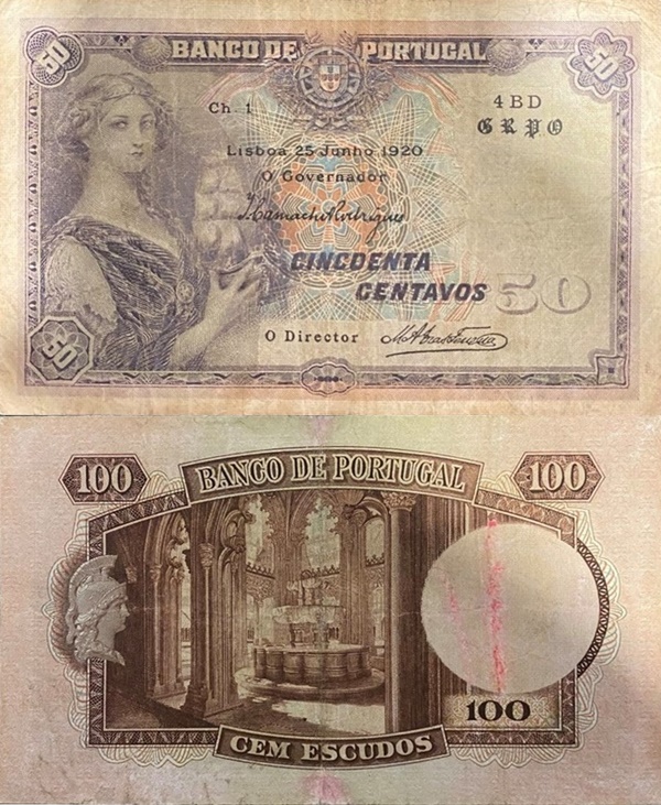 1918; 1920 Issue - 50 Centavos