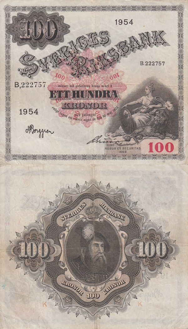 1918-1954 Issue - 100 Coroane