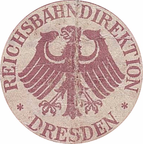 1923 Issue - German State Railroad (Deutsche Reichsbahn) - Reichsbahandirektion - Dresden