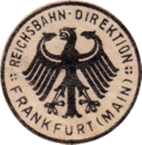 1923 Issue - German State Railroad (Deutsche Reichsbahn) - Reichsbahandirektion - Frankfurt pe Main