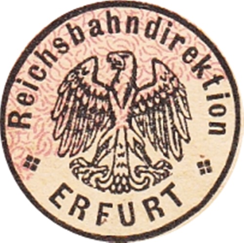 1923 Issue - German State Railroad (Deutsche Reichsbahn) - Reichsbahandirektion - Erfurt