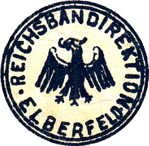 1923 Issue - German State Railroad (Deutsche Reichsbahn) - Reichsbahandirektion - Elberfeld