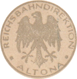 1923 Issue - German State Railroad (Deutsche Reichsbahn) - Reichsbahandirektion - Altona