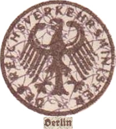 Emisiunea 1923 - Căile Ferate Germane (Deutsche Reichsbahn) - Reichsverkehrsministerium - Berlin
