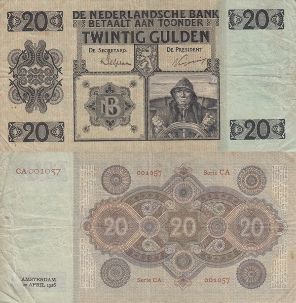 Emisiunea 1926-1938 - 20 Gulden