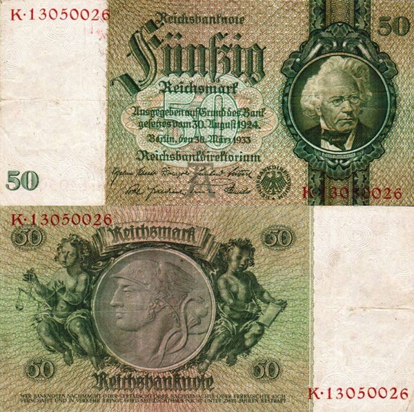 1933; (1945) Issue - 50 Reichsmark