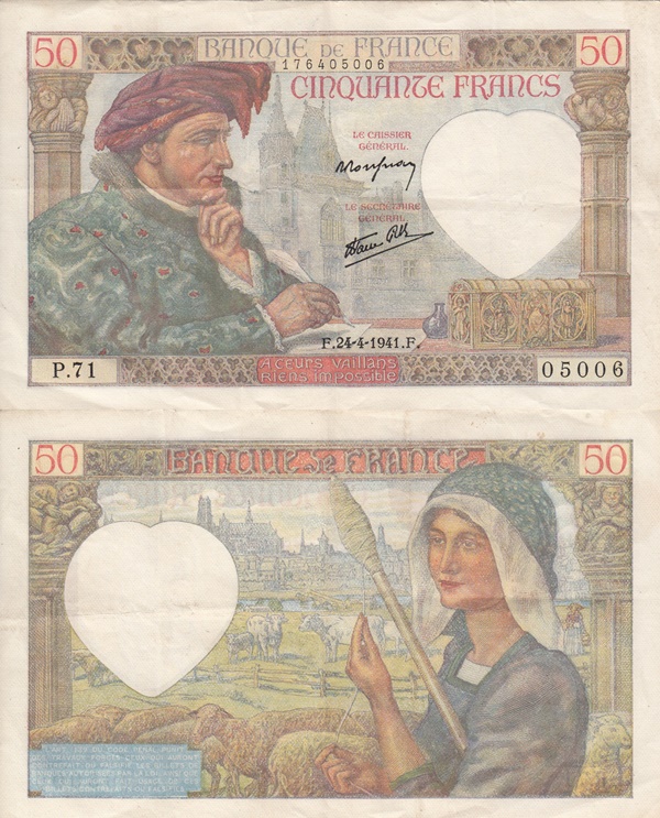 1940-1942 Issue - Francs