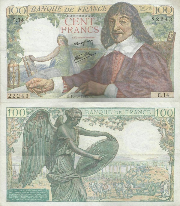 1942-1944 Issue - 100 Francs