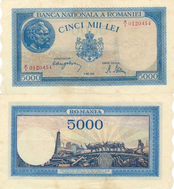 Emisiunea 1943-1945 - 5000 Lei