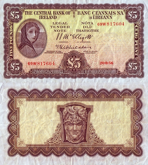 1945-1960 Issue - 5 Pounds/ Phunt