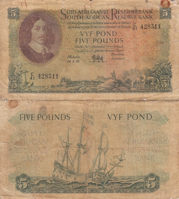 Emisiunea 1948-1959 - 5 Pounds