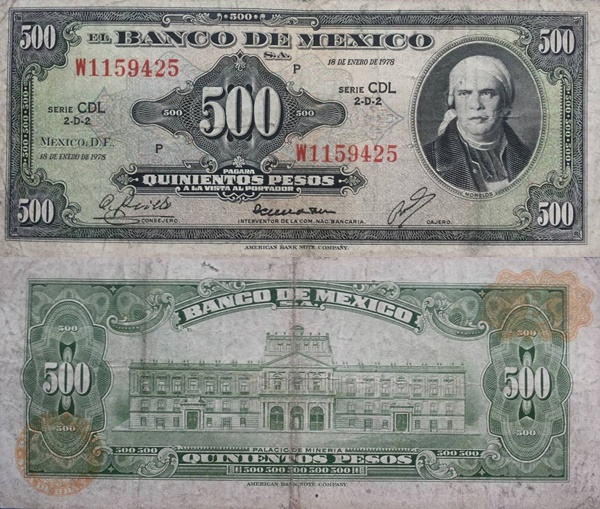 Emisiumea 1948-1978 - 500 Pesos