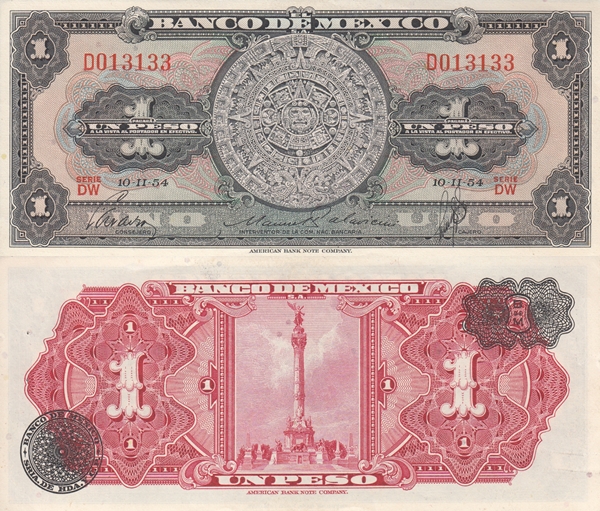 1954 Issue - 1 Peso