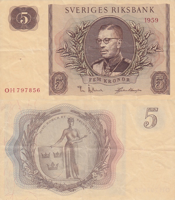 Emisiunile 1954-1963 - 5 Coroane