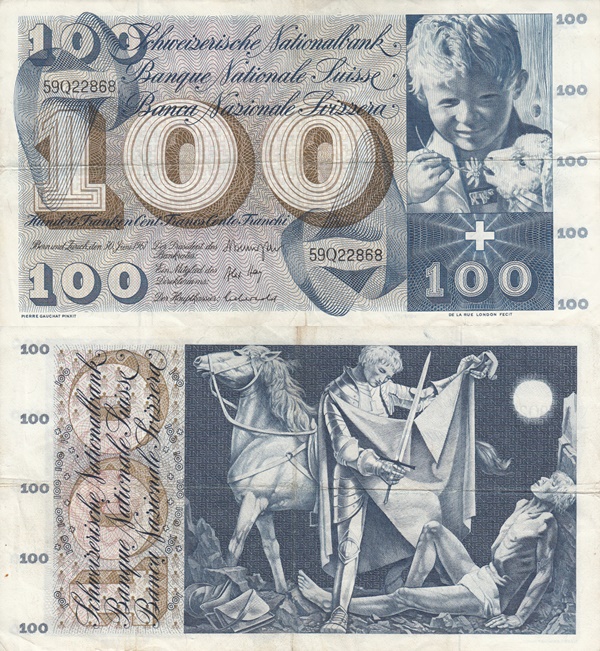 Emisiunea 1956-1973 - 100 Franci