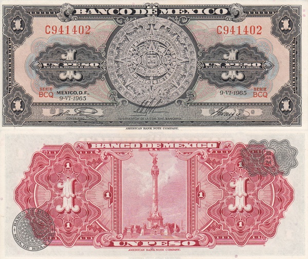 1957-1970 Issue - 1 Peso