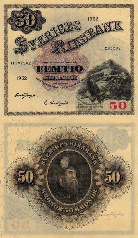 1959-1962 Issue - 50 Kronor