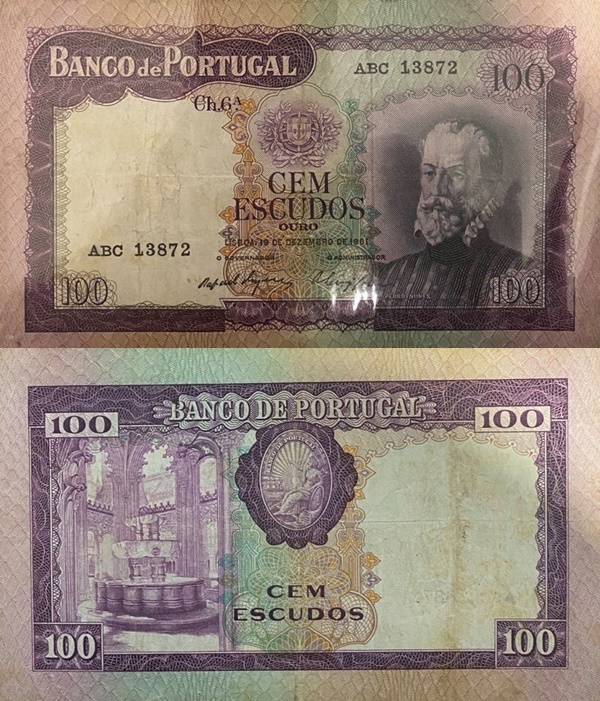 1961 Issue - 100 Escudos