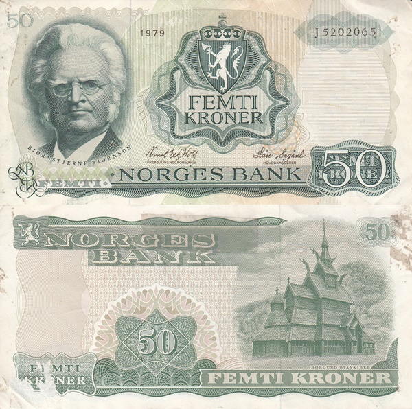 1966-1983 Issue - 50 Kroner