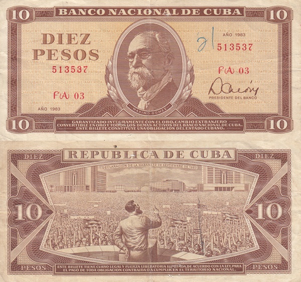 Emisiunea 1967-1989 - 10 Pesos