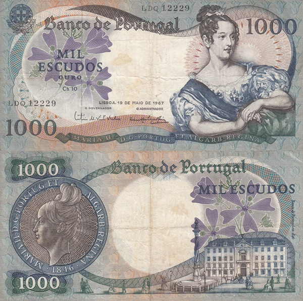 1967 Issue - 1000 Escudos