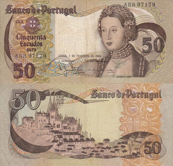 1968 & 1980 Issue - 50 Escudos