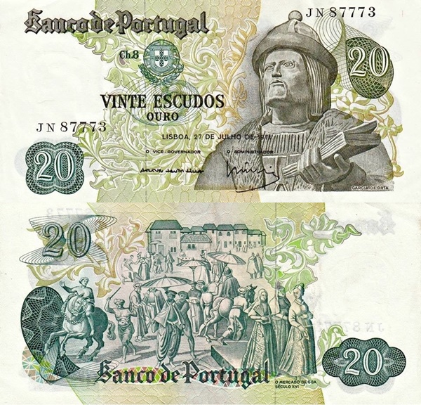 Emisiunea 1971 - 20 Escudos