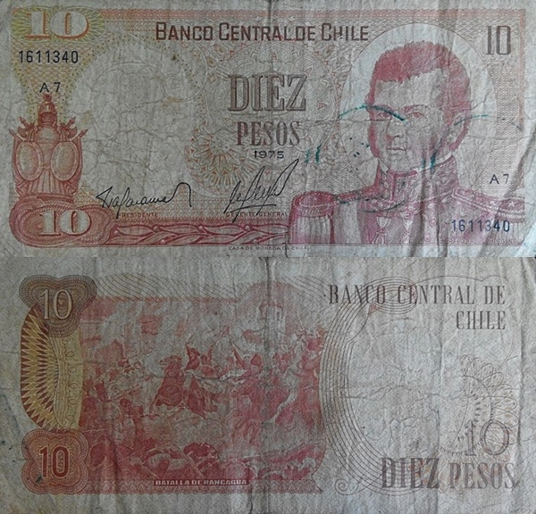 Emisiunea 1975-1976 - 10 Pesos