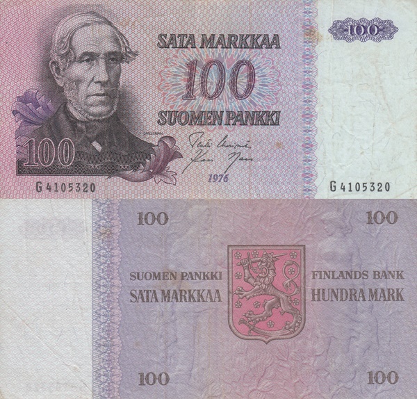 1976 Issue - 100 Markkaa / Mark