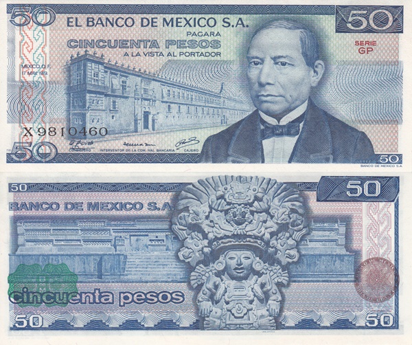 Emisiunea 1978-1979 - 50 Pesos