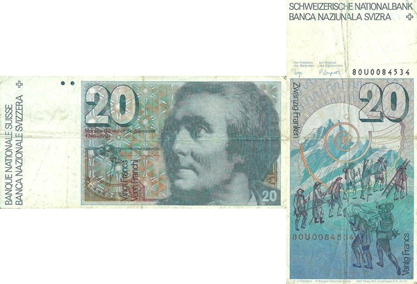 Emisiunea 1978-1992 - 20 Franci