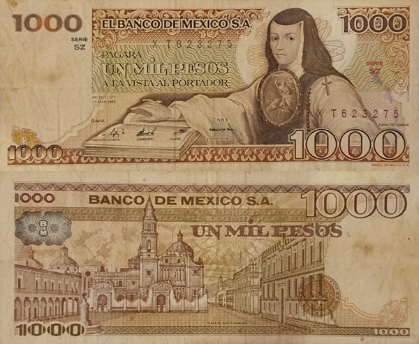 1981-1982 Issue - 1000 Pesos