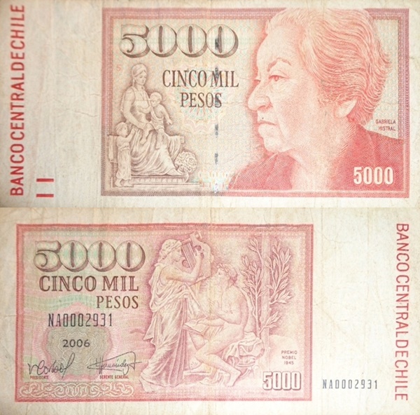 1981-2008 Issue - 5000 Pesos