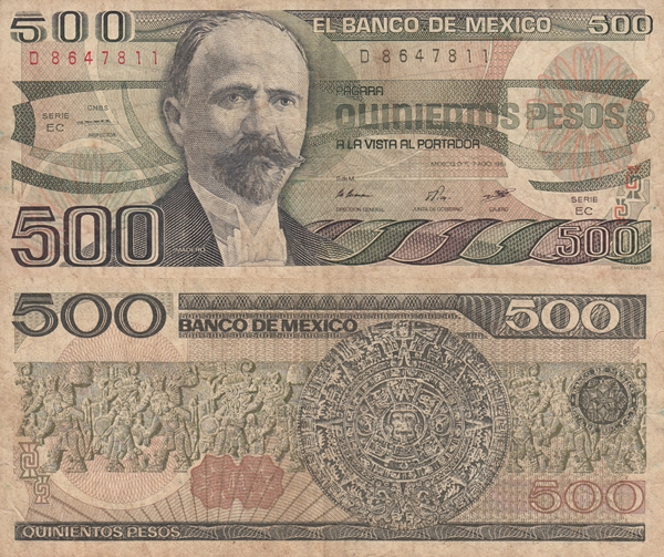 Emisiunea 1983-1984 - 500 Pesos