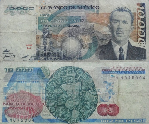 Emisiunea 1985; 1987 - 10 000 Pesos