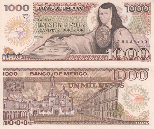 Emisiunea 1985 - 1000 Pesos