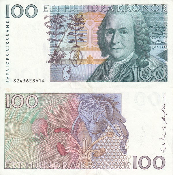 1986-2000 Issue - 100 Kronor