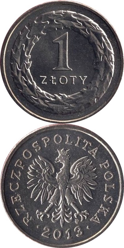 Emisiunea 1990-2016 - 1 Złoty