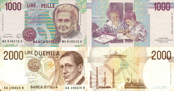 1990 Issue (Bank of Italy - Banca d'Italia: Decreto Ministeriale 03.10.1990)