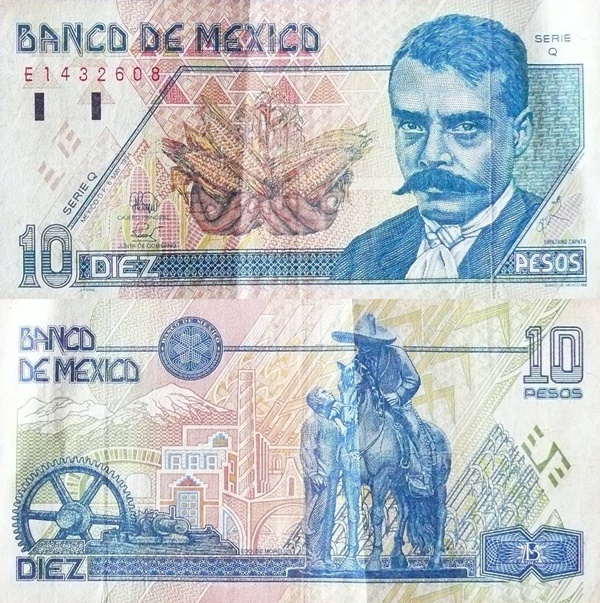 Emisiunea 1994; 1996 - 10 Pesos