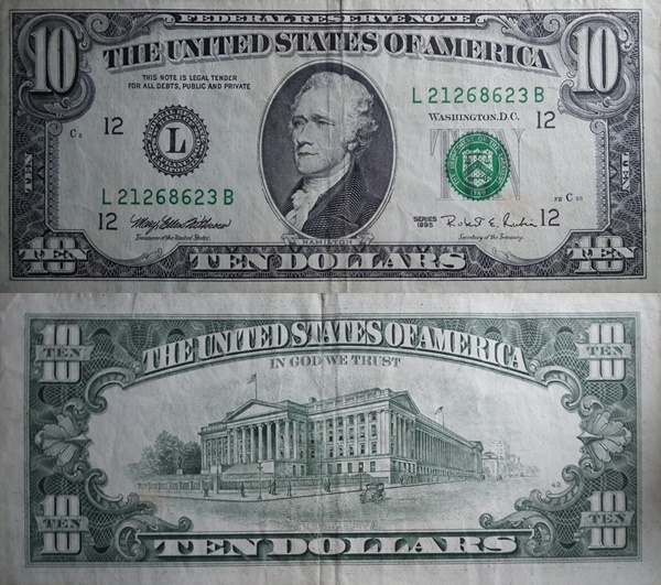 Emisiunea 1995 - 10 Dolari