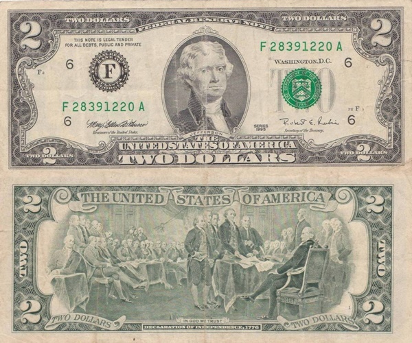 1995 Issue - 2 Dollars