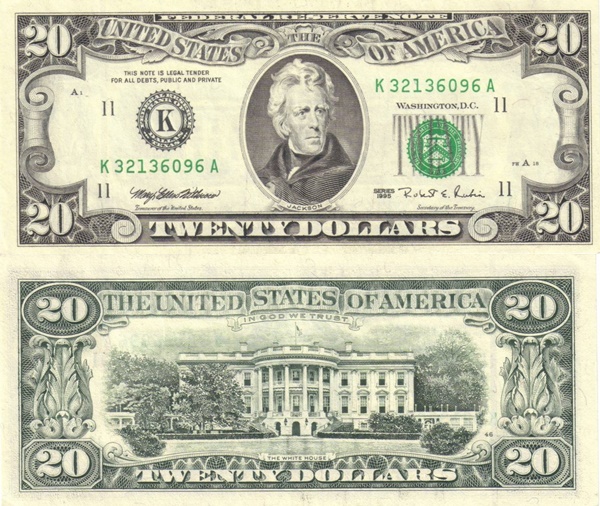 1995 Issue - 20 Dollars