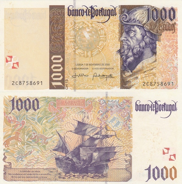 1996, 1998, 2000 Issue - 1000 Escudos