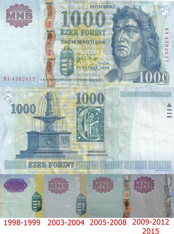 1997-2015 Issue - 1000 Forint