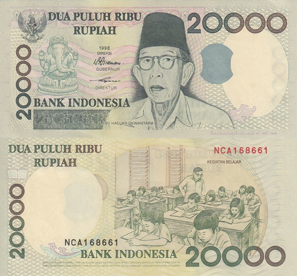 1998-2004 - 20,000 Rupiah